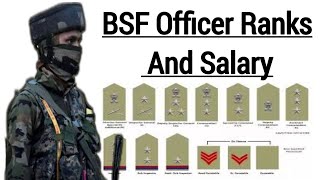 BSF Officer Rank and Salary 2024 || BSF Officer All Ranks || #bsf