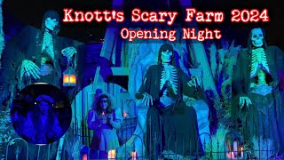 Knott’s Scary Farms 2024 lOpening Night lAll New Mazes & Haunted House lĐêm kinh hoàng tại Knotts 😱👻