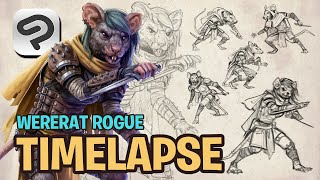 [TIMELAPSE PROCESS 29]  🎨 ◆ Wererat Rogue 🔥🔥