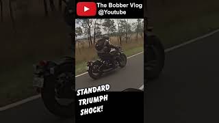 Triumph Bobber and it’s bad standard suspension