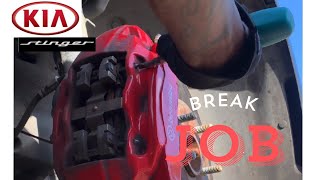 KIA STINGER GT DIY BRAKE PAD REPLACEMENT