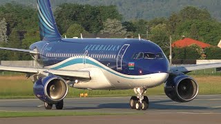 Azerbaijan Airlines Airbus A319 takeoff at Graz Airport | 4K-AZ05