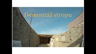 Demontaz stropu svojpomocne ( Rekonstrukcia domu )