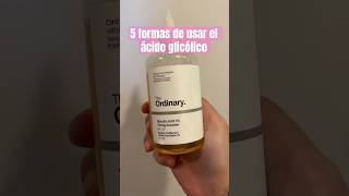 Cómo usar el ÁCIDO GLICÓLICO para cuidar tu piel #belleza #acidoglicolico #cuidadodelapiel