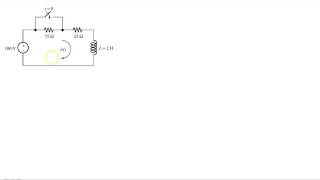 Example 1st order RL Transient Analysis