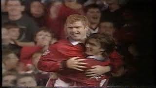 EPL 1997 Manchester United 2 vs Chelsea 2 at Old Trafford