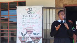 Siyafunda Donate a Book, Poem by Bhekuximba Student