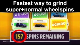 Forza Horizon 5 - The FASTEST way to grind Super Wheelspins and Wheelspins!? (How I do it)