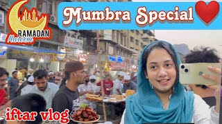 RAMADAN IFTAR VLOG😍| Day 6| sasural Mai kyu nahi banati iftari?😱| Mumbra special market ❤️