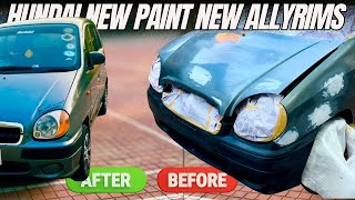 Hundai New Allyrims And Fresh Paint | Hundai Santro Club