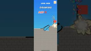 Draw bridge puzzle game level 2009  #drawing #game #Shorts