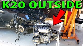 RSX Type-S K20A2 engine and transmission Removal