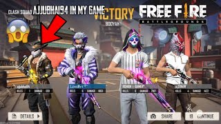 ajjubhai94 in my clash squad game|Free Fire|