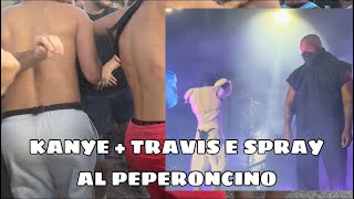 CONCERTO DI TRAVIS SCOTT & KANYE - Moshpit e spray al peperoncino