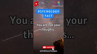 You are not your thoughts ... #shorts #subscribe #mindfulnesstimelapse #quotes