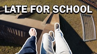 LATE FOR SCHOOL | PARKOUR POV