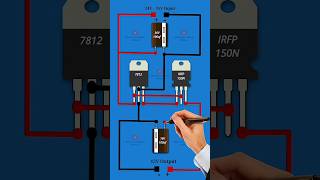 24V to 12V Converter Circuit #electronic