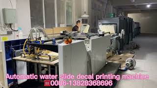 Automatic water slide transfer decals printing machine