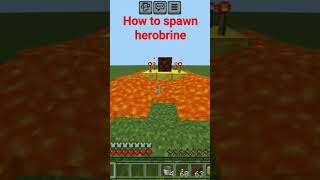 how to spawn herobrine in minecraft 😂