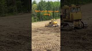 1967 cat d5 dozer root raking