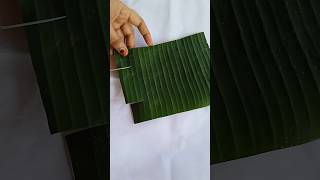 Banana leaf cups with pasupu kumkuma decoration ideas #shorts#viralshorts