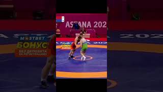 Akzhol Mahmudov a world champion. Wrestling