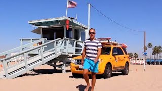 Lauris Reiniks shows best beach in Los Angeles - Venice Beach !