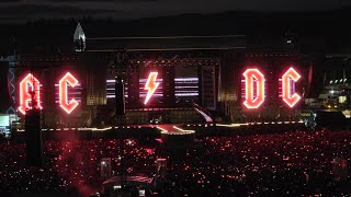 Rund um das AC/DC Konzert am Hockenheimring vor über 100K Zuschauern / Blick auf die Bühne Juli 2024