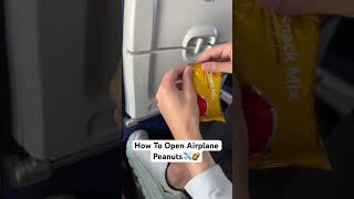 How To Open Airplane Peanuts✈️🥜