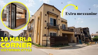 Victorian Corner House with 6 Beds + Mezzanine | 10 Marla in Bahria Town Rawalpindi