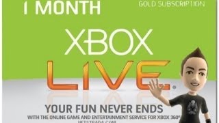 Giveaway! 1 Month Xbox Live Gold Membership