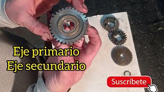 EJE PRIMARIO Y EJE SECUNDARIO.Motor Puch Minicross.#despiece #desmontaje #restauracion