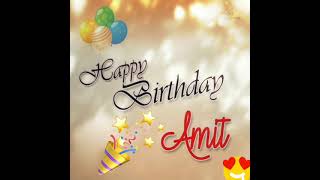 Happy birthday Amit 🎂🎉birthday song instrumental🎈birthday status