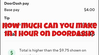 How much can you make on Doordash in 1 hour - Drive On Mama ride along