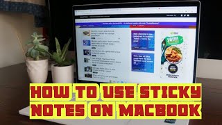 How to use sticky notes on MacBook