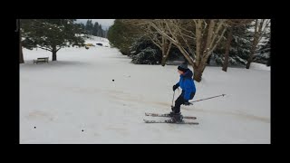 Skiing, severe snow storm!