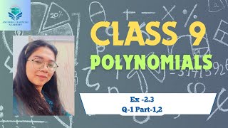 || Class 9 || Polynomials || Ex.-2.3 || #question #exercise #questions #polynomials #class9 #solve