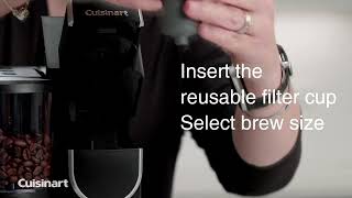 Cuisinart® | DGB-2 Explainer: Grind & Brew a Single Cup of Coffee