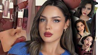 CHERRY COLA LIP | GLAM  FALL MAKEUP LOOK 🤎🐻🍒ft Wonderskin