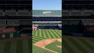 Oakland Coliseum. The last season. #OaklandColiseum #baseball #mlb #oaklandathletics