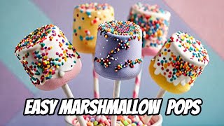 Easy DIY Marshmallow Pop Favors: Fun Tutorial for Kids!🍭🎨