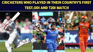 Cricketers Who Played in Their Country's First Test, ODI and T20I match | Cric Tube | #Shorts