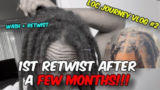 Watch My Hair Transform With A Fresh Loc Retwist! | Vlog Wash And Style