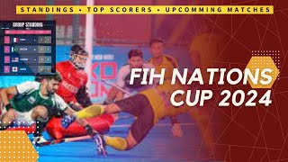 FIH Hockey Nations Cup 2024  Semi Finals Schedule | Final Group Standings & Top Scorers