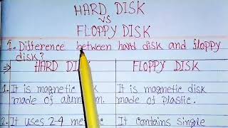 difference between floppy disk and hard disk in hindi|floppy disk vs hard disk|hard disk|floppy disk