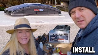 MAXXFAN!!! DELUXE INSTALL | Self Build Camper Van MaxxFan Fitting | MaxxAir Fan!!!