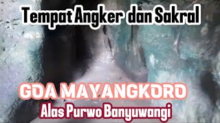 Tempat Angker dan Sakral Goa Mayangkoro Alas Purwo Banyuwangi