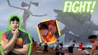 Reacting to GODZILLA VS. SIREN HEAD in Real Life!