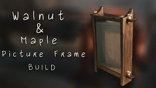 Woodworking - Walnut and Maple Picture Frame