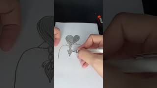 BFF friends drawing easy-sketch pencil✍️#drawing #shortvideo #bff #bffs #draw #drawingtutorial